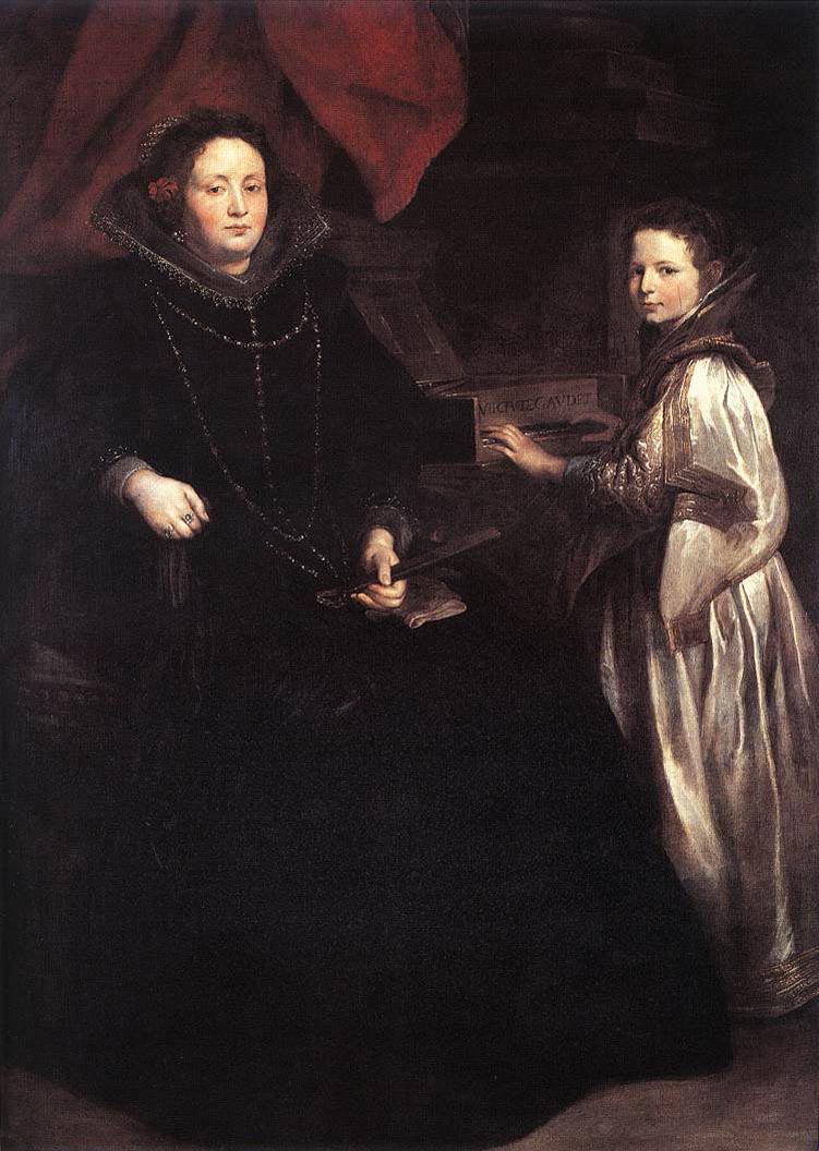 Portrait of Porzia Imperiale and Her Daughter fg